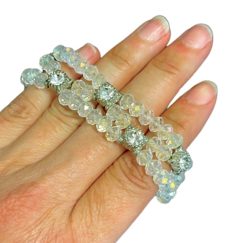 Faux Crystal Diamond Bracelet - Picture 5 of 11